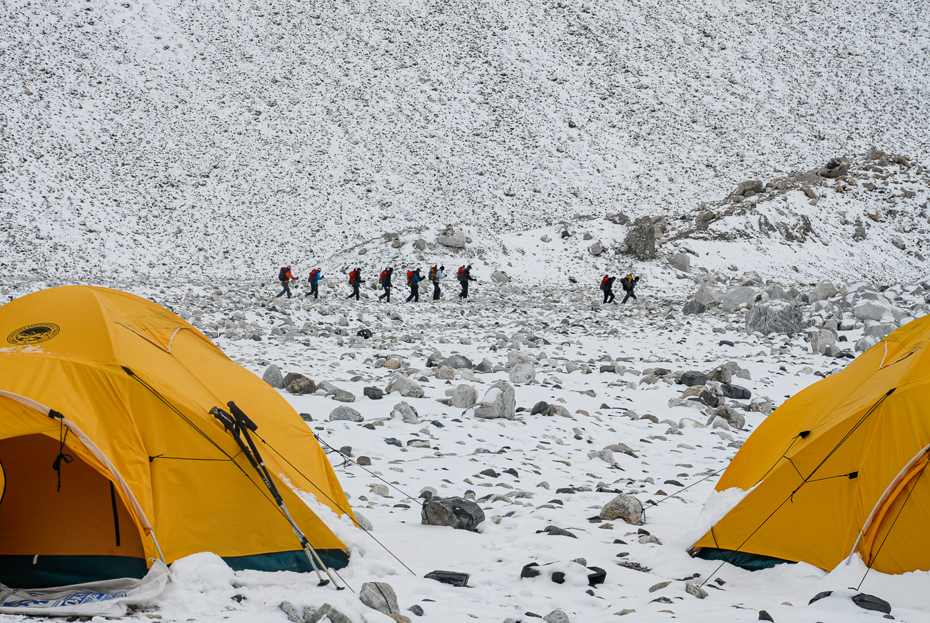 Leaving Base Camp